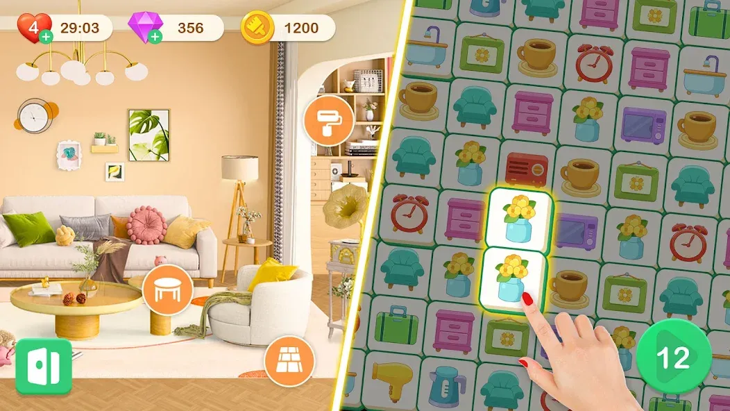 Dream House Design: Tile Match screenshot 5