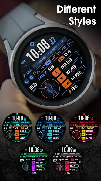 PRADO 33 Cyber Wacth Face screenshot 5