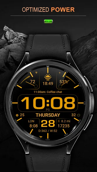 WFP 232 Stylish watch face screenshot 6