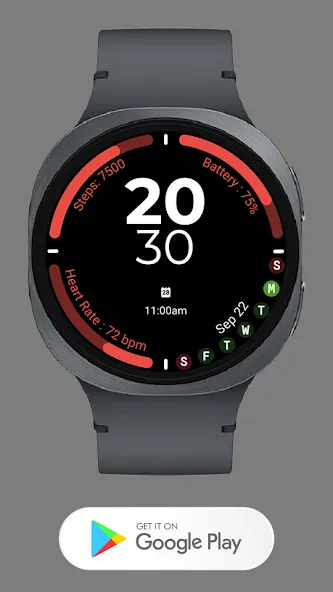 Active Sport Time Watch face screenshot 3