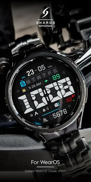 SH102 Watch Face, WearOS watch screenshot 3