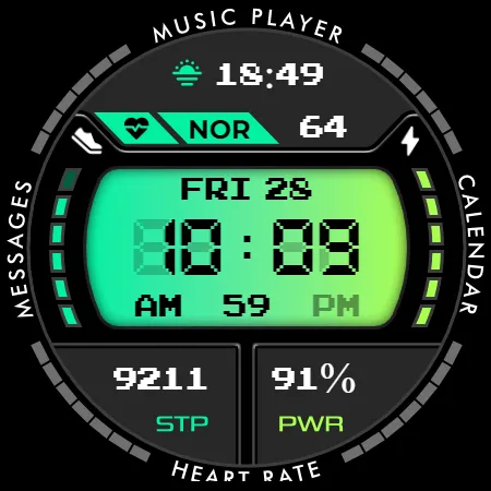Phantom - LCD v4 | watch face screenshot 10