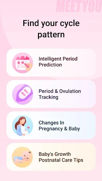 MeetYou - Period Tracker screenshot 1
