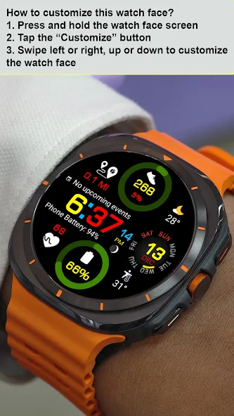 Digital Color WearOS NTV570 screenshot 10