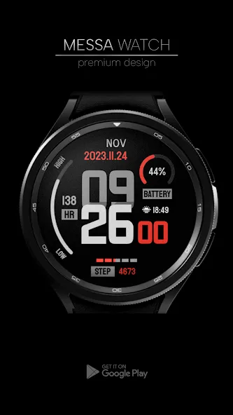 Minimal Digital Watch Face screenshot 3