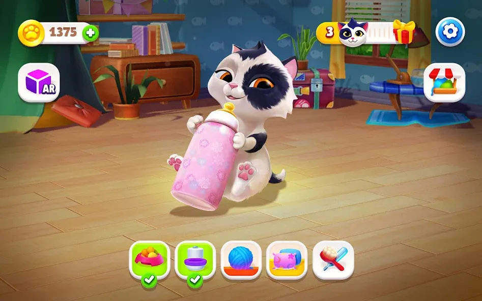 My Cat: 我的貓咪 - 電子寵物遊戲 我的虛擬寵物 screenshot 16