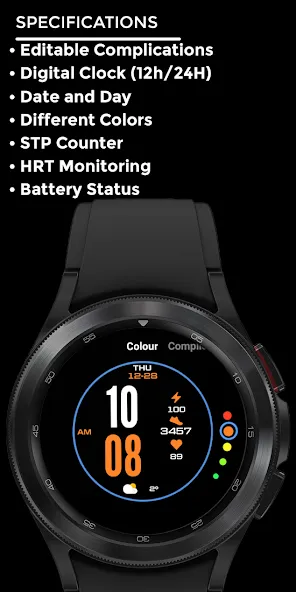 Nighty Digital 22 - watch face screenshot 4