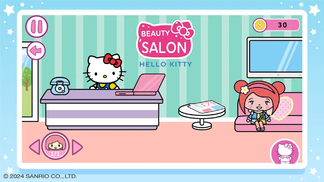Hello Kitty:美容院 screenshot 1