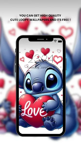 Cute Blue Koala Wallpaper HD screenshot 2