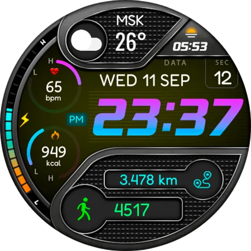 Digital Berulyk Watch Face screenshot 12