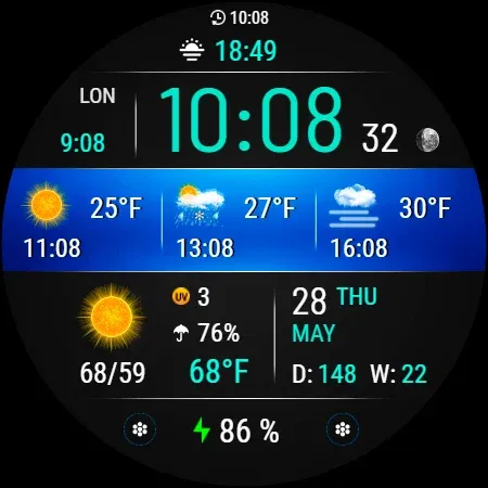 VF03 Weather Inform Watch Face screenshot 27