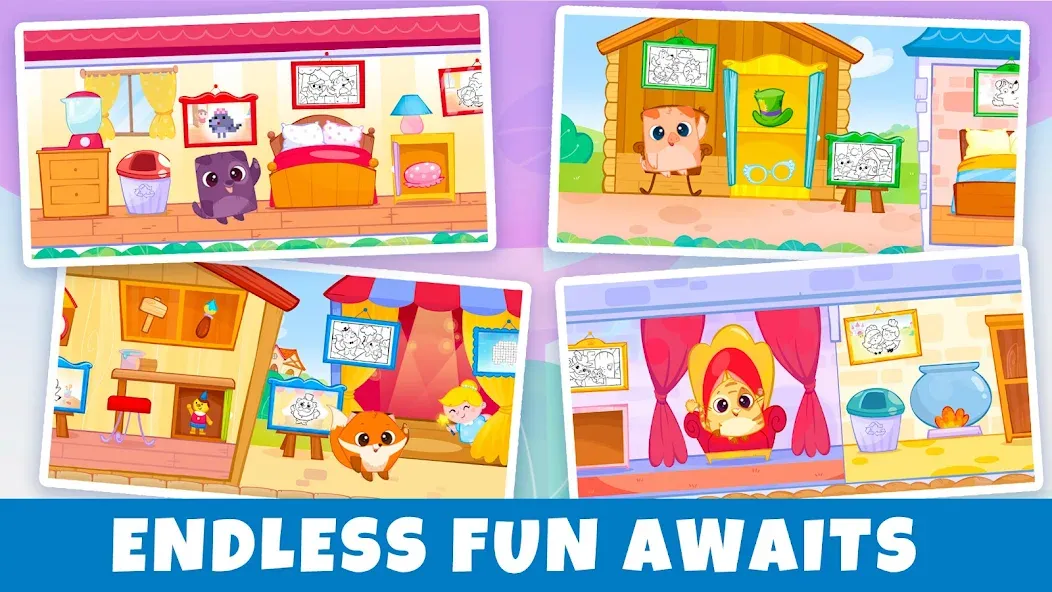 Art Games for Kids: Bibi Tales screenshot 6