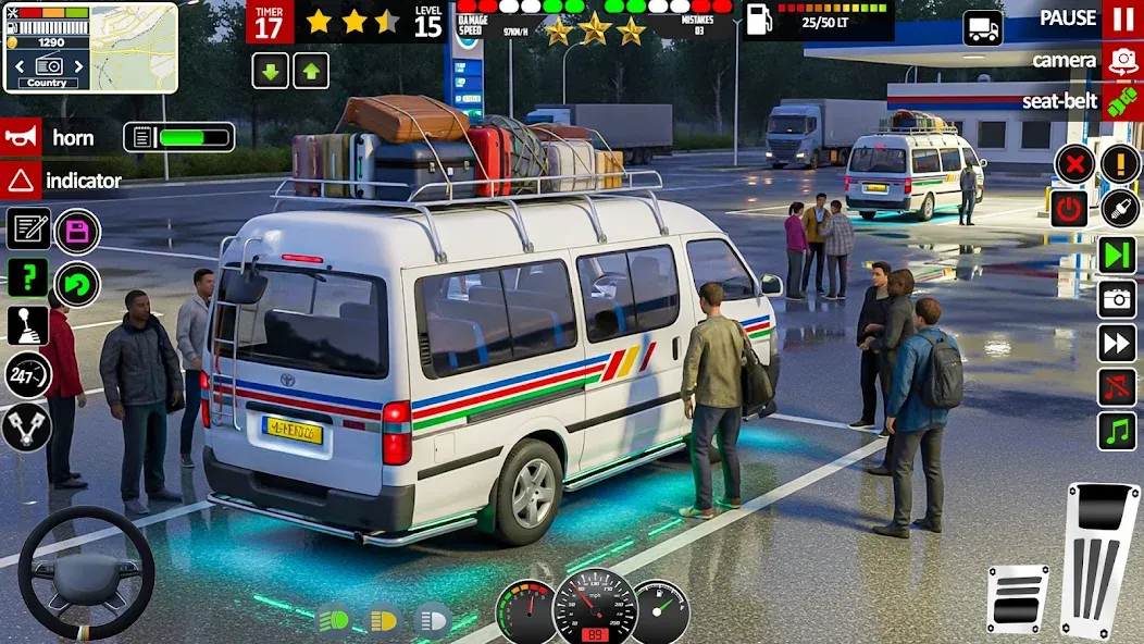 City Mini bus Driving Games screenshot 2
