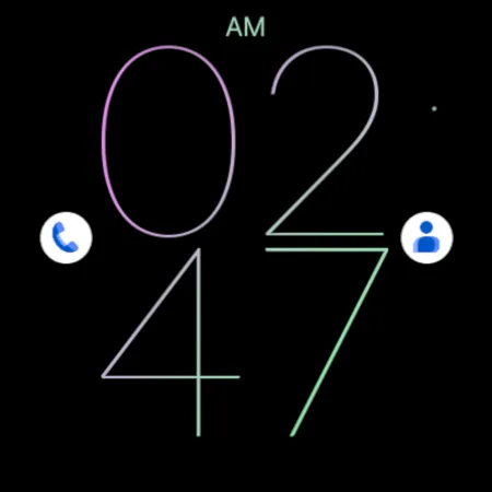 Pink Orchid Line Watch Face screenshot 5