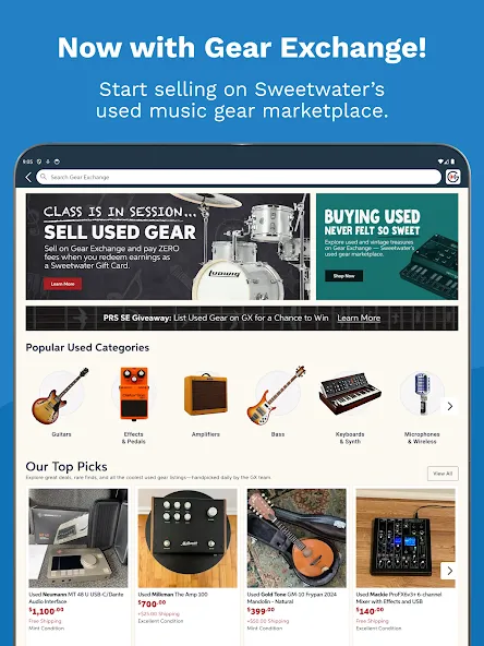 Sweetwater Music & Audio Gear screenshot 10