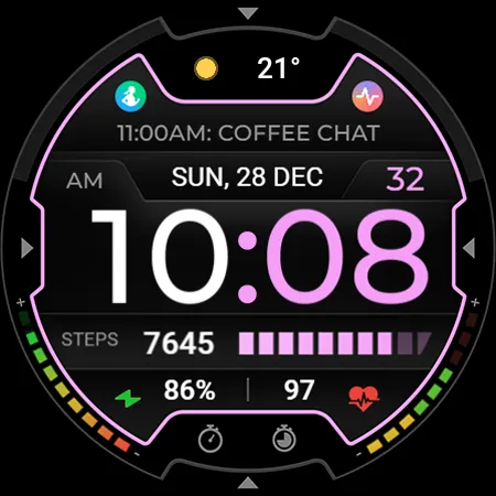 TVV Sport 9 Digital Watch Face screenshot 12