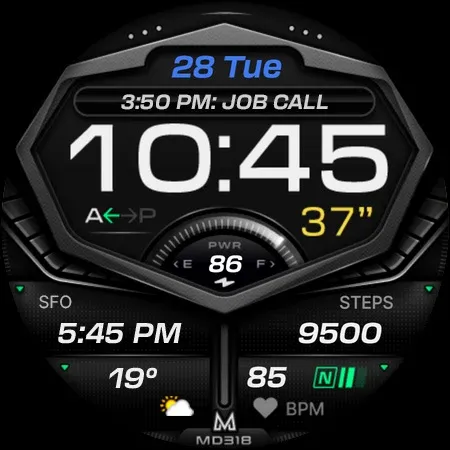 MD318 3D Digital Watch Face screenshot 14