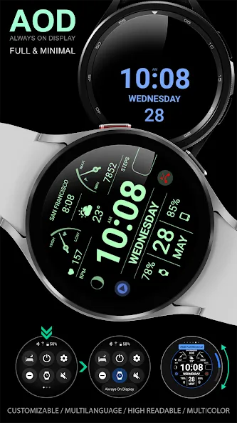 WFP 106 Information watch face screenshot 4