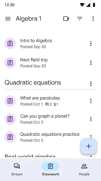 Google Sala de Aula screenshot 3