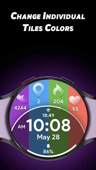 Eclipse Tiles - Watch face screenshot 2