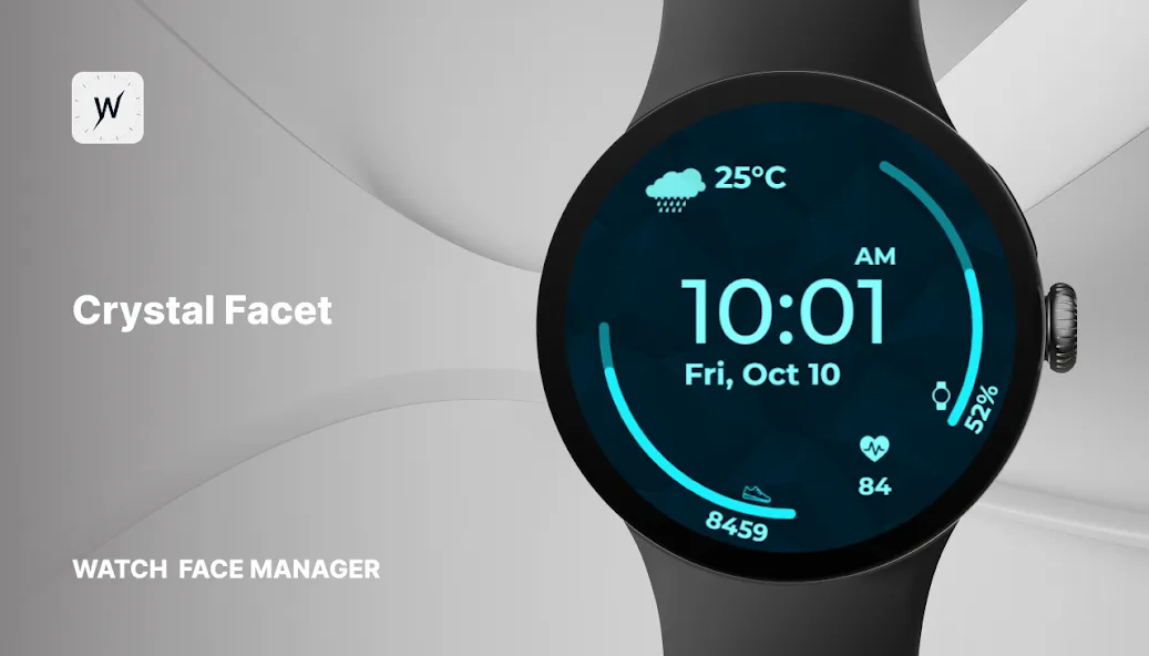 Crystal Facet Watch Face screenshot 1