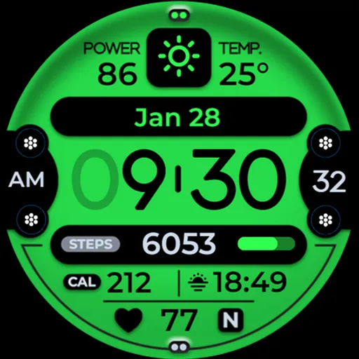 OMG 326 - Digital Watch Face screenshot 28