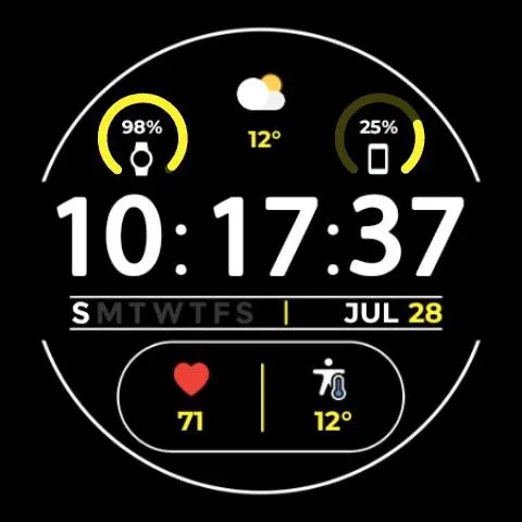Night ver 21 - watch face screenshot 22