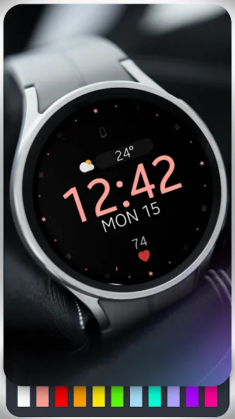 Battery v2 Digital watch face screenshot 4