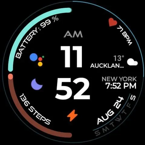 Night ver 27 - watch face screenshot 24