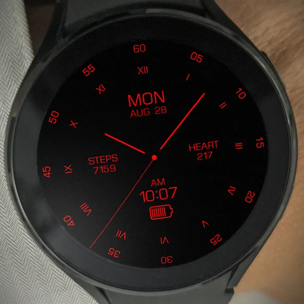 Key095 Analog Gold Watch Face screenshot 8