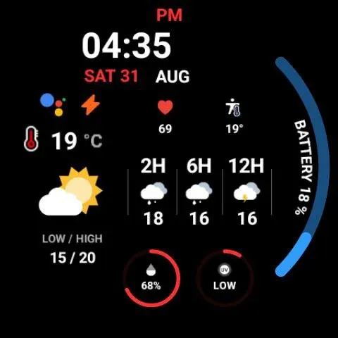Night ver 30 - watch face screenshot 24