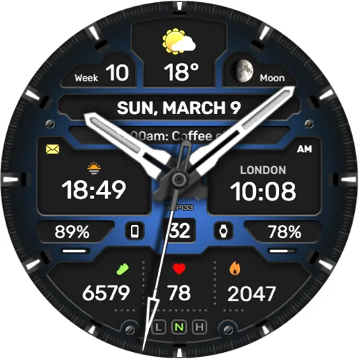 WFP 133 Brutal watch face screenshot 46