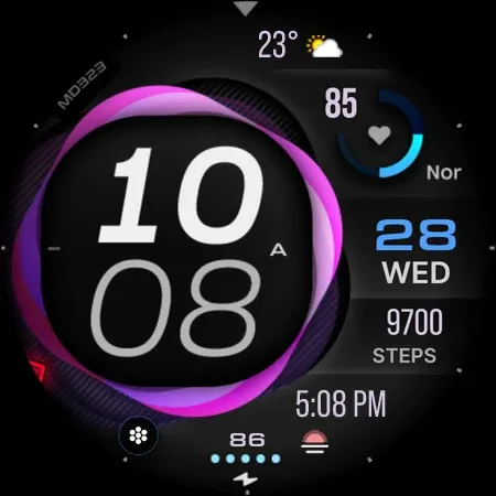MD323 Modern Digital WatchFace screenshot 14