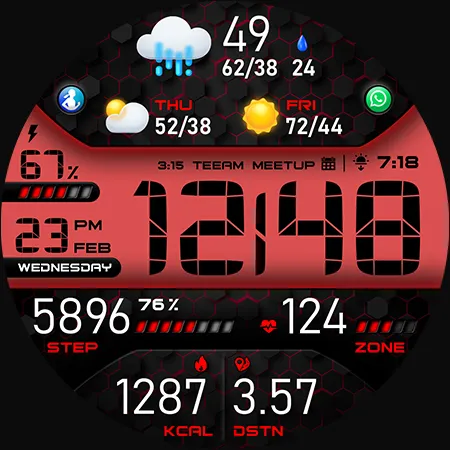PER43 Digital Watch Face screenshot 44