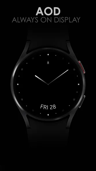 Minimal Black v20 Watch Face screenshot 8