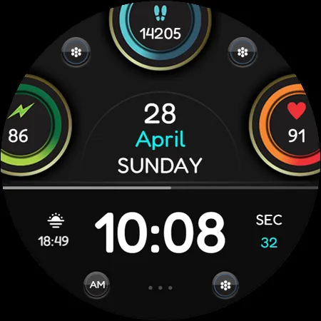 IA110 DIGITAL WATCHFACE screenshot 9
