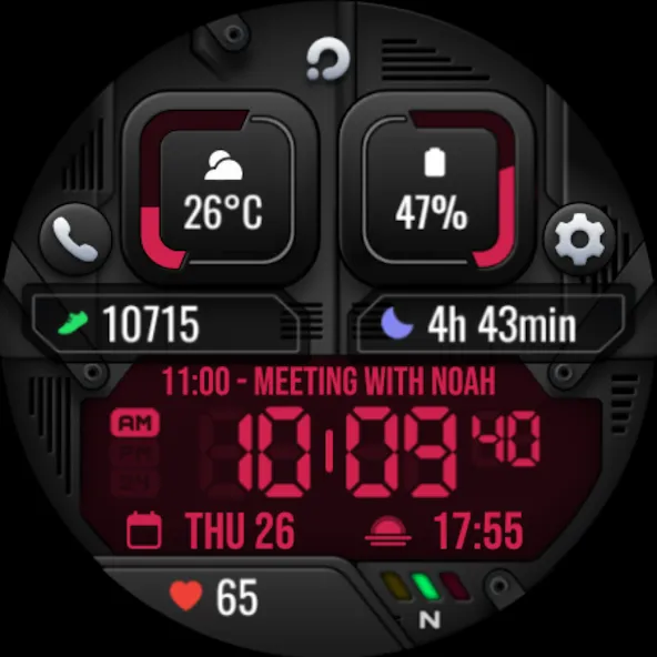 PRADO X105 Digital Watch Face screenshot 8