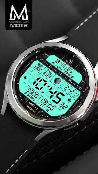 MD112 Digital watch face screenshot 4