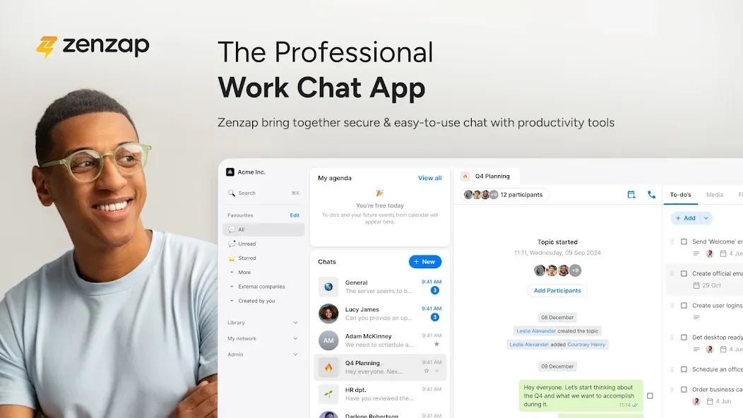 Zenzap: Professional Work Chat screenshot 9