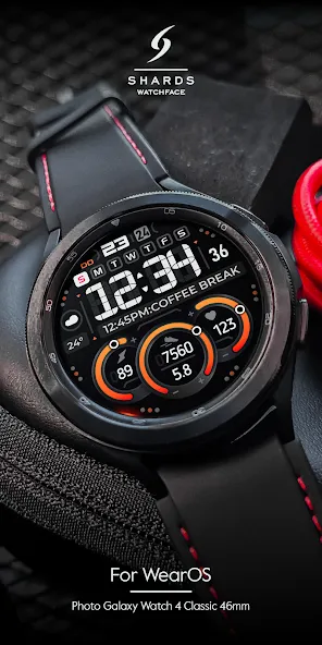 SH040 Watch Face, WearOS watch screenshot 5