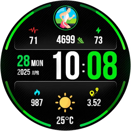 Digital PulseMotion Watch Face screenshot 15