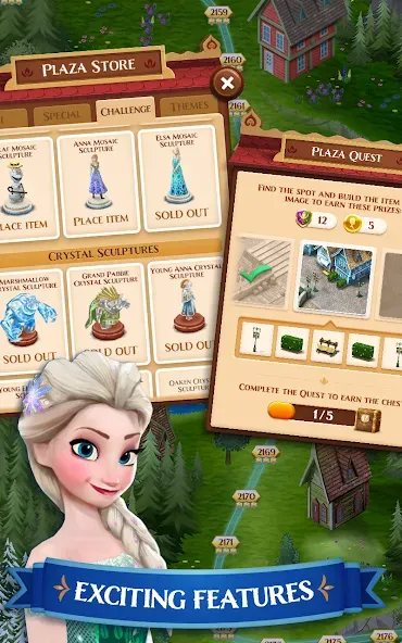 Disney Frozen Free Fall Games screenshot 2