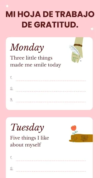 Gratitude: Self-Care Journal screenshot 1