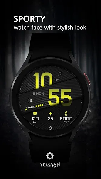 A395 Minimal Wear OS Face screenshot 1