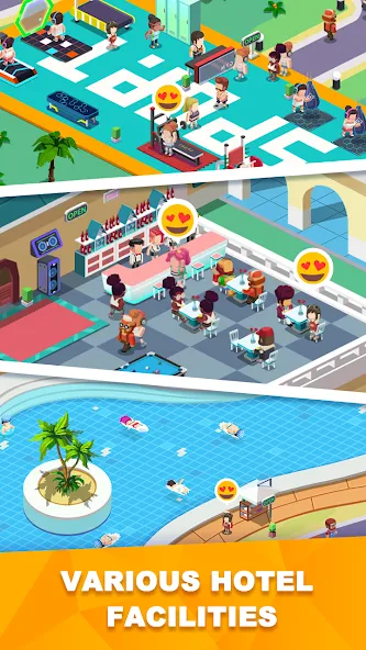 Sim Hotel Tycoon: Tycoon Games screenshot 5
