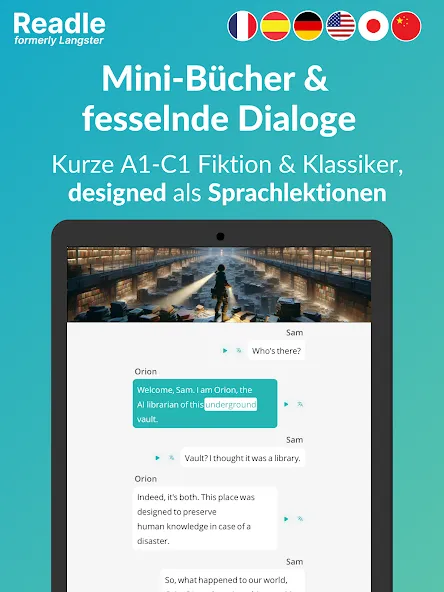 Readle (ex—Langster) Sprachen screenshot 12
