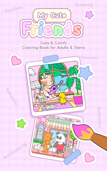 My Cute Friends: Coloring Book screenshot 13