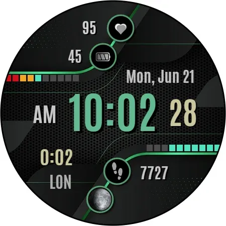 NXV88 Digital Watch Face screenshot 8
