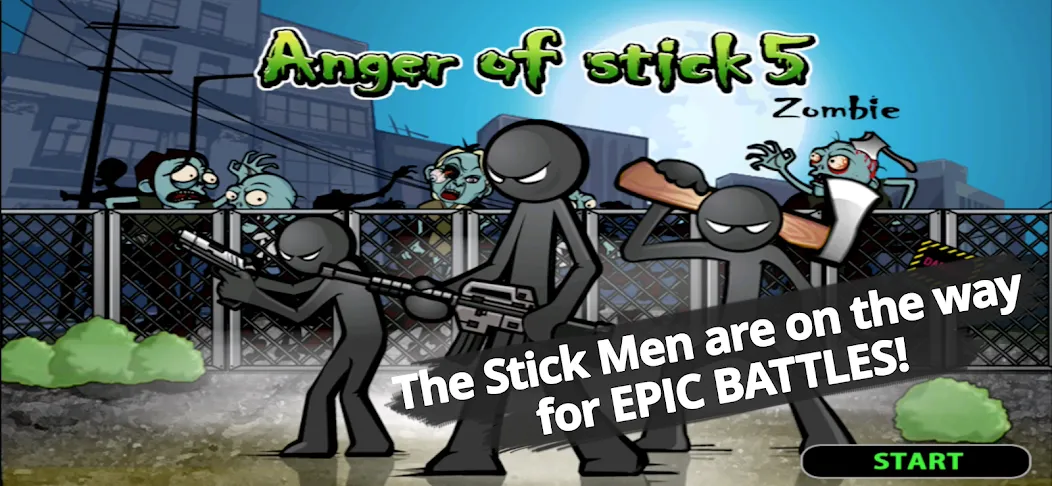 Anger of stick 5 : zombie screenshot 1