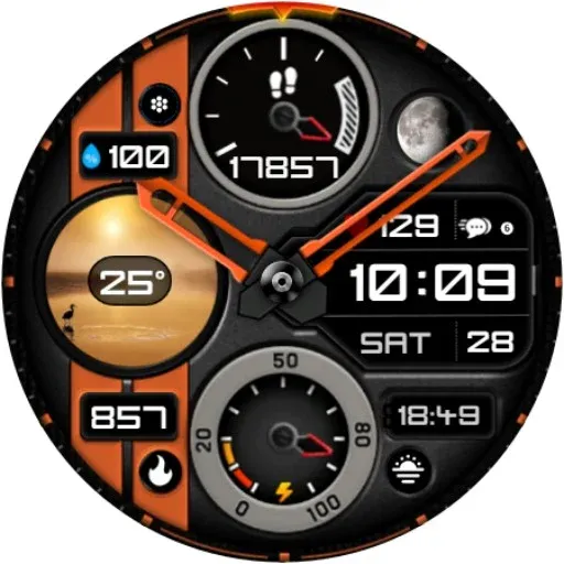 Weather Hybrid Watch Face A6 screenshot 18